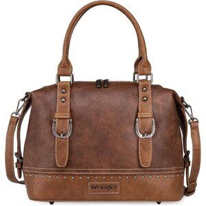 Stylish Wrangler Barrel Satchel Women's Handbag Doctor Bag Top Handle